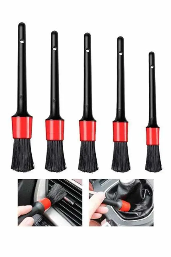 5 Parça Araç İçi Temizlik Fırçası Araç İçi-Dışı Temizleme Fırça Seti
