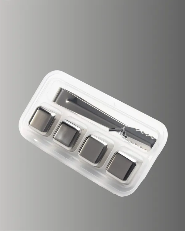 Hızlı Soğutma Özellikli Paslanmaz Metal Buz Küpü Takımı
