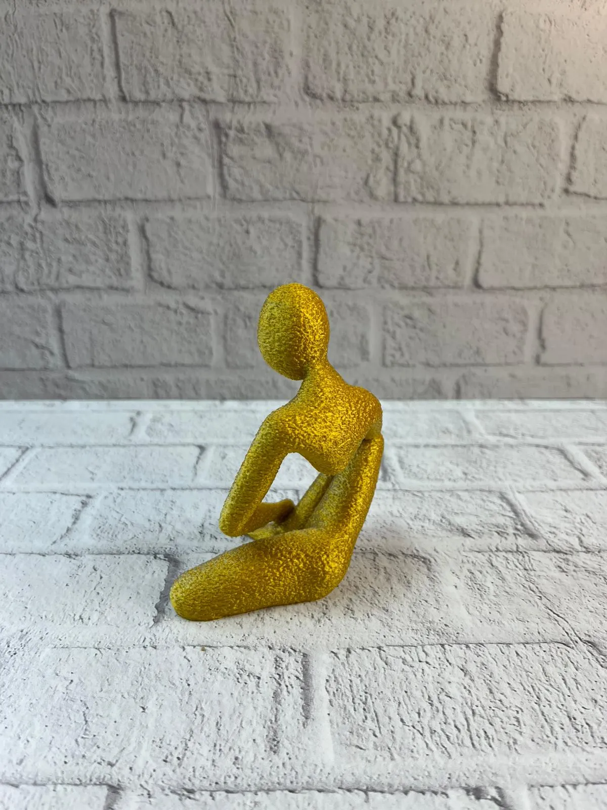 DEKORATİF İNSAN FİGÜRÜ SARI