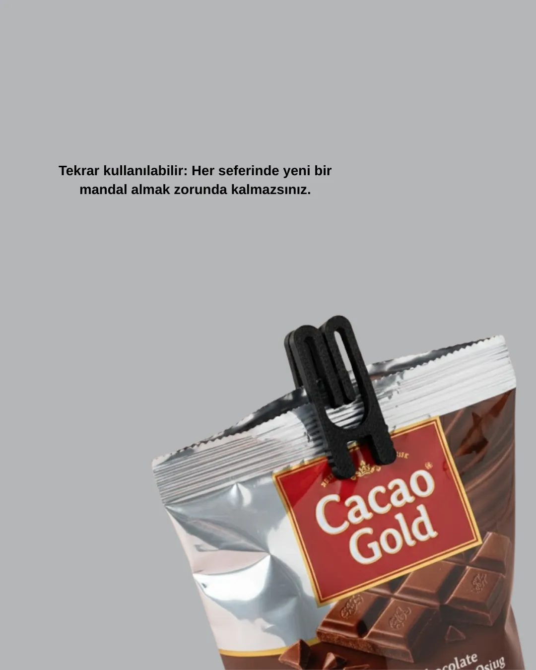 Poşet Kapatma Mandalı Hava Geçirmez 6 Adet Set