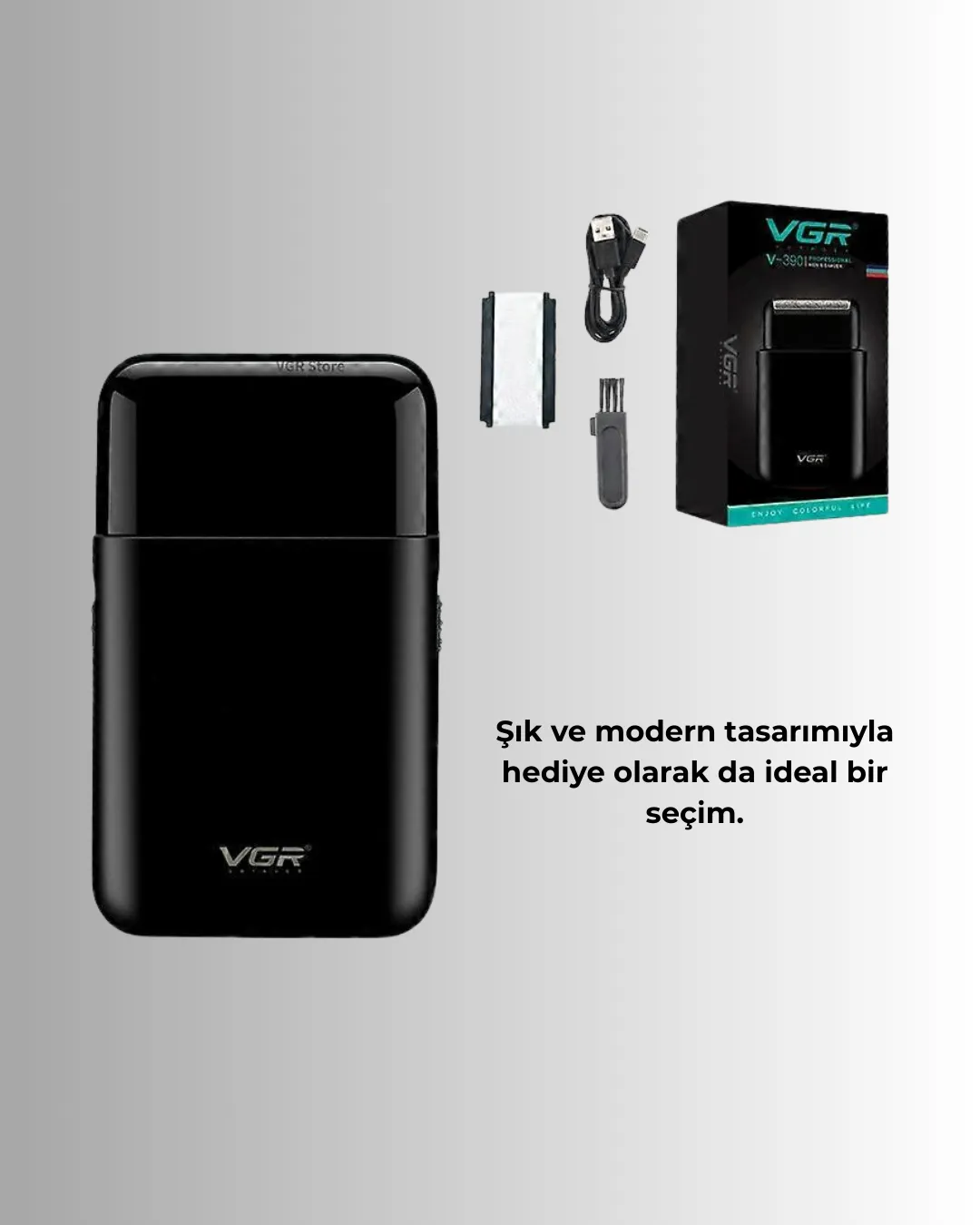 Ultra İnce Elektrikli Tıraş Makinesi | USB Şarjlı ve Su Geçirmez