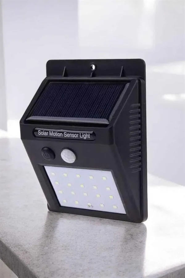 Solar Güneş Enerji Panelli Sensörlü Lamba Enerji Tasarruflu