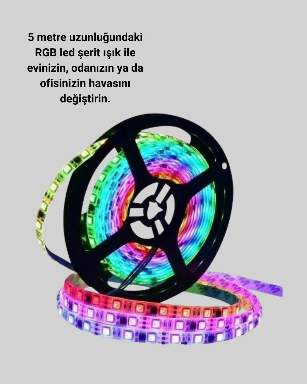 Enerji Tasarruflu RGB Şerit LED 5 Metre