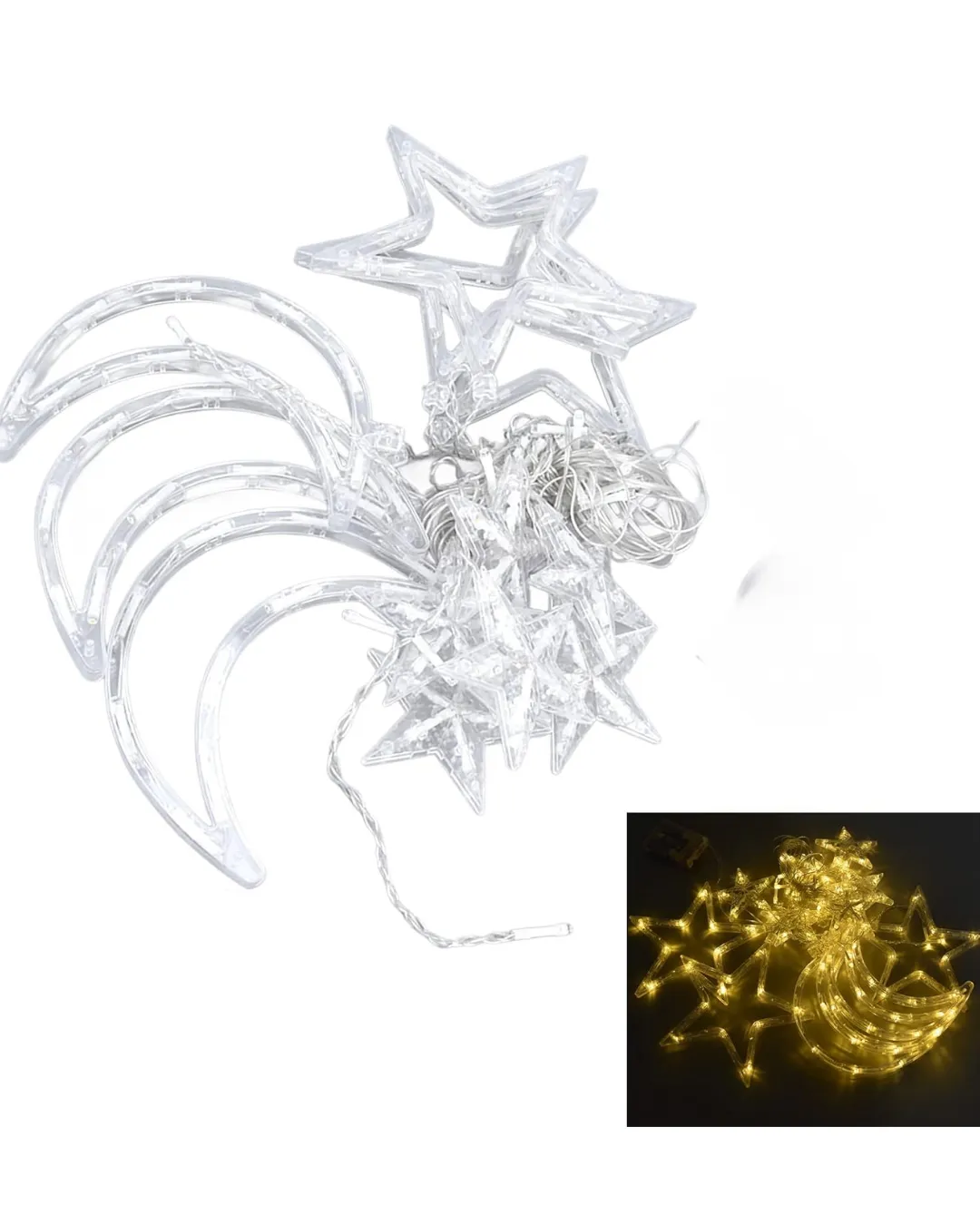 Ramazan İçin Büyük Boy Işıklı Ay Yıldız Led