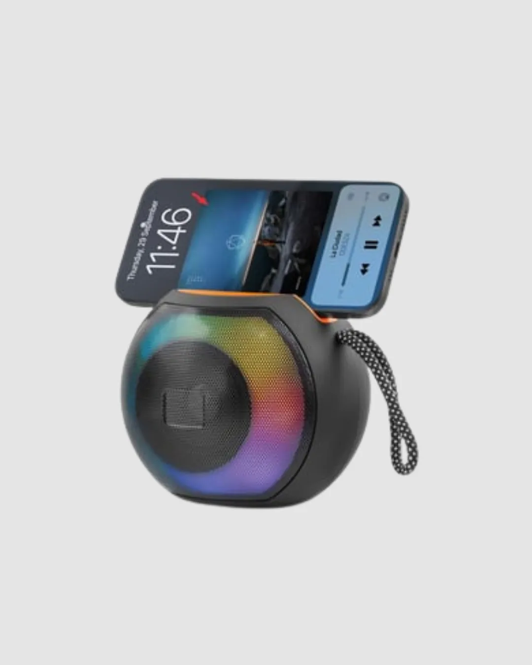 RGB Işıklı Bluetooth Hoparlör – 360° Stereo Ses ve 8 Saat Çalma Süresi
