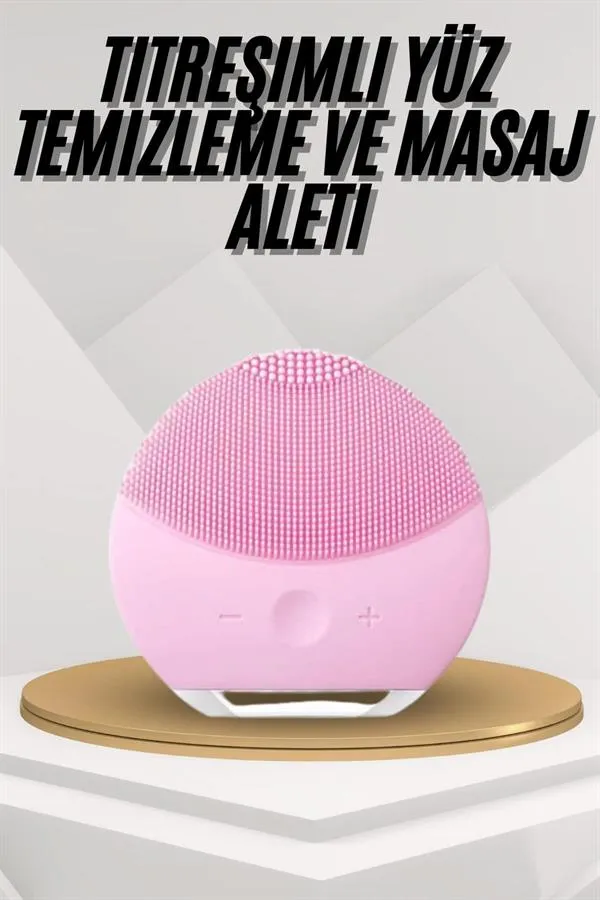 Hassas Ciltlere Özel Titreşimli Yüz Temizleme ve Masaj Aleti
