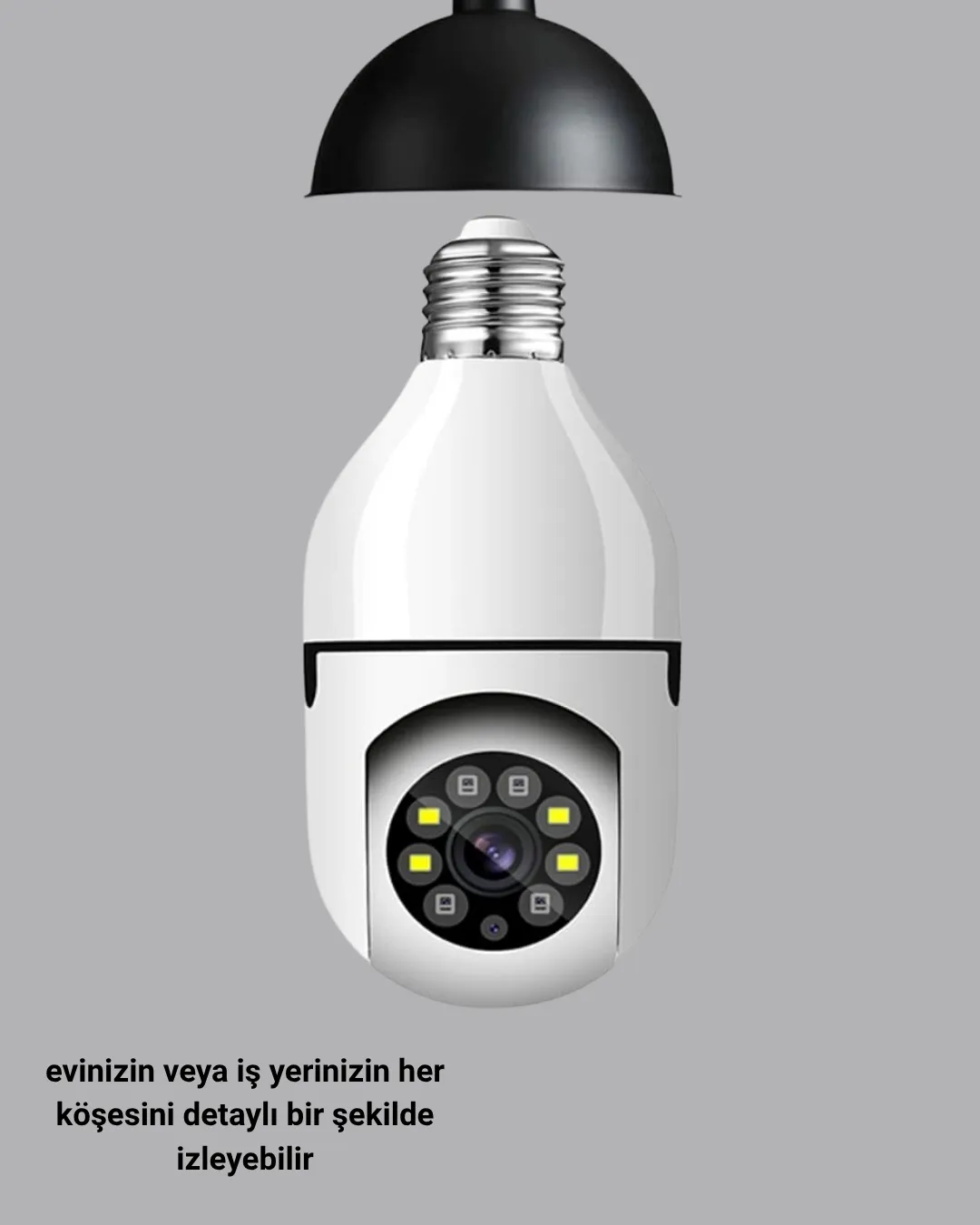 Akıllı Duy Kamera 360 Derece Dönebilir ve PTZ Teknolojili