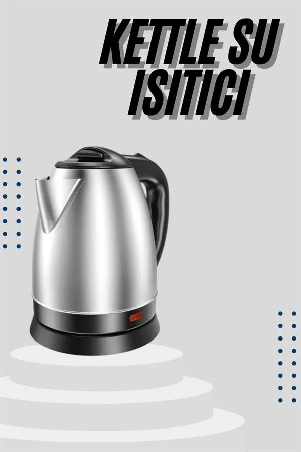 Kettle C F Tipi 220-240V Paslanmaz Çelik Elektrik Kablolu Otomatik Kapanma