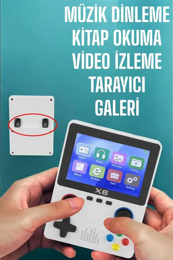 Şarjlı El Atarisi 3.5 İnç Ekran Kitap Okuma, Müzik Dinleme Ve Video İzleme