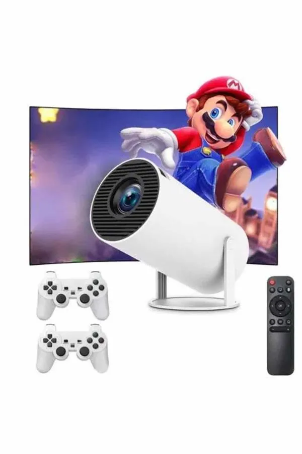 Taşınabilir Android Projeksiyon Ayaklı Çift Kollu 4K Çözünürlüklü Sinema Projeksiyonu