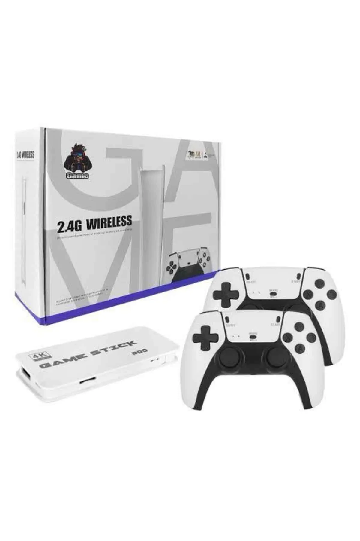 yeni nesil 3D 4K 2000 Oyunlu Game Stick Oyun Konsolu Çift Konsol