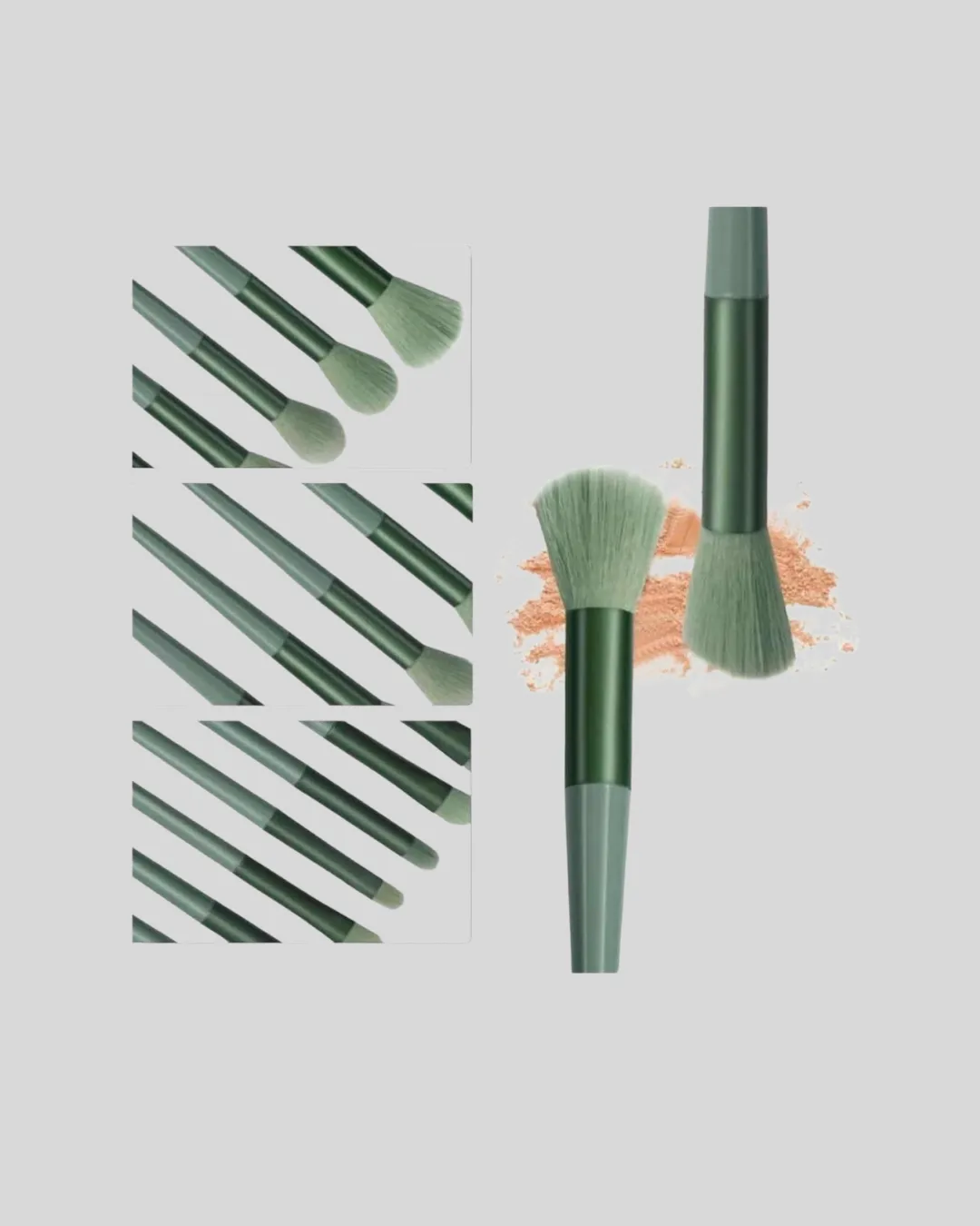 13 Parça Makyaj Fırça Seti – Ergonomik, Dökülme Yapmayan, Taşınabilir