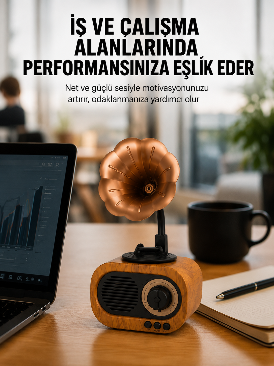 Kablosuz Retro Radyo Hoparlör 5W Güçlü Ses USB Hafıza Kart Destekli
