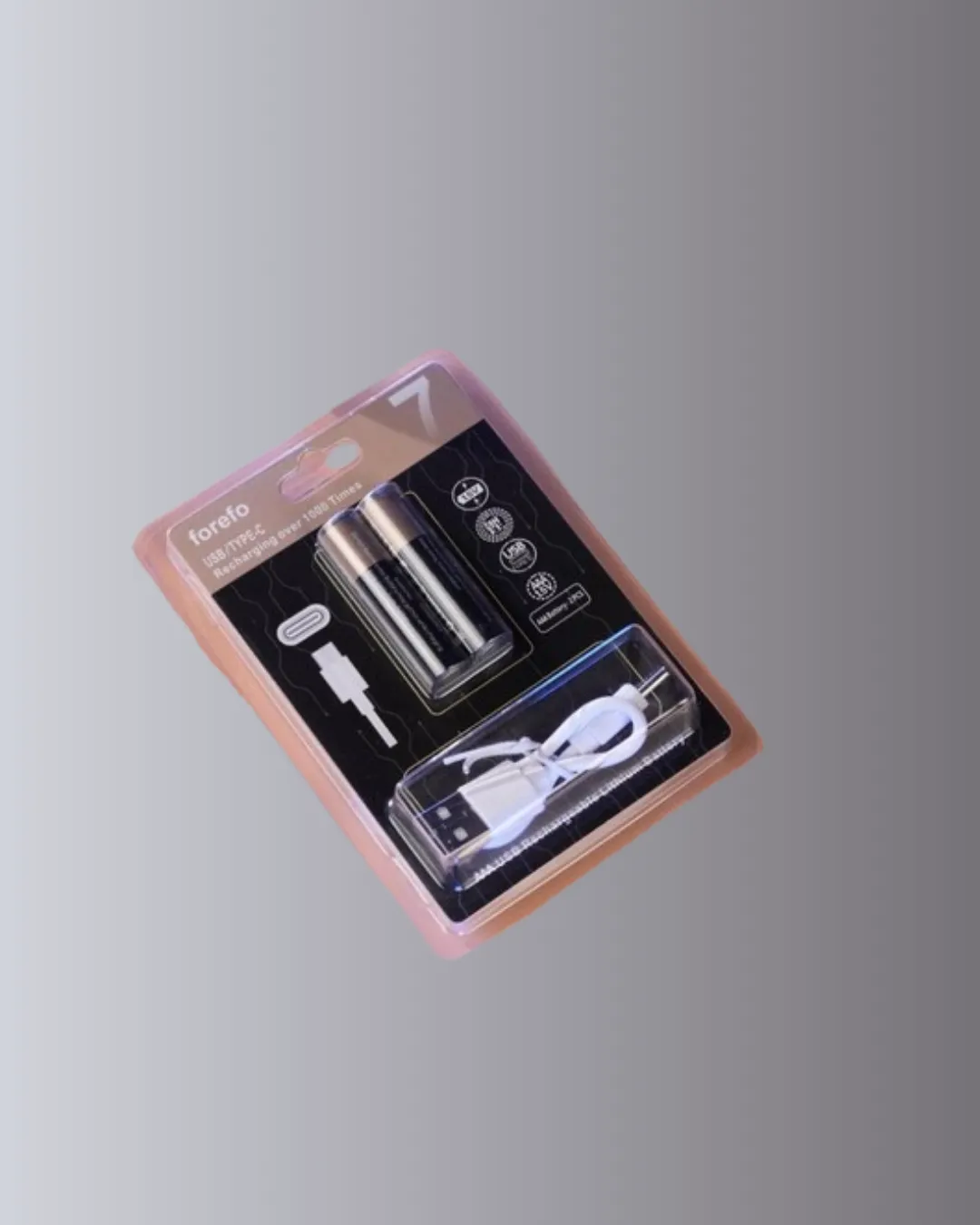 USB Type-C Şarjlı AAA Lityum Pil | 1.5V Sabit Voltaj, 1000+ Şarj Döngüsü ile Uzun Ömür