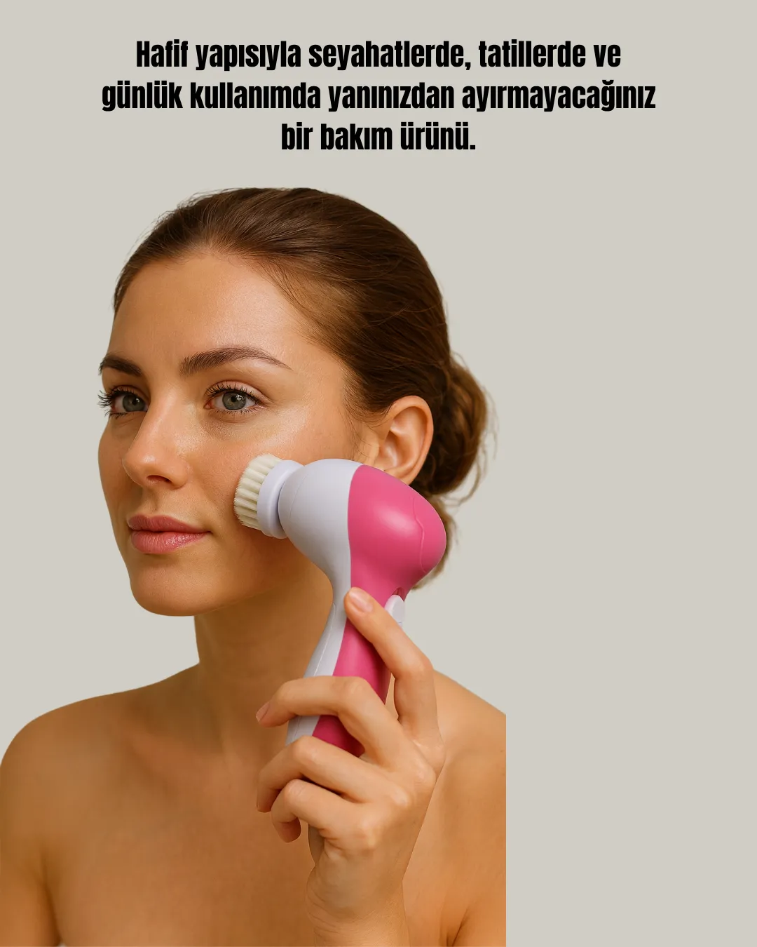 Derin Temizleme ve Masaj İçin 5 Başlıklı Yüz Cilt Bakım Aleti