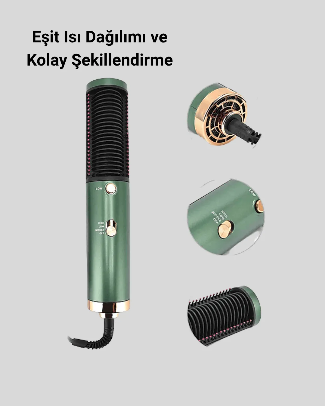 Seramik Plakalı Saç Düzleştirici – 200°C Ayarlanabilir Isı, İyon Teknolojisi