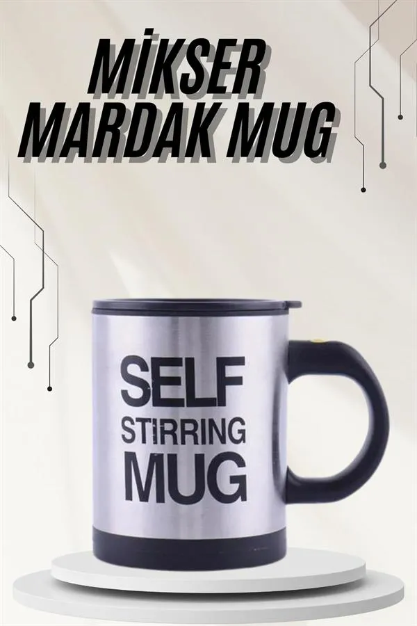 Karıştırıcı Özellikli Mikser Kupa Bardak Termos Bardak