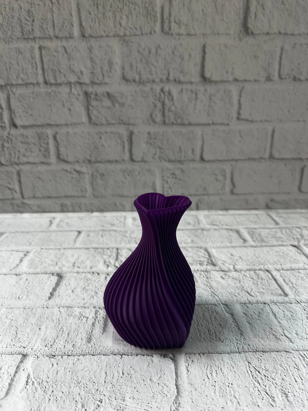 5 cm Mor Kalp Formlu Mini Vazo Modern Mini Dekor Ürünü