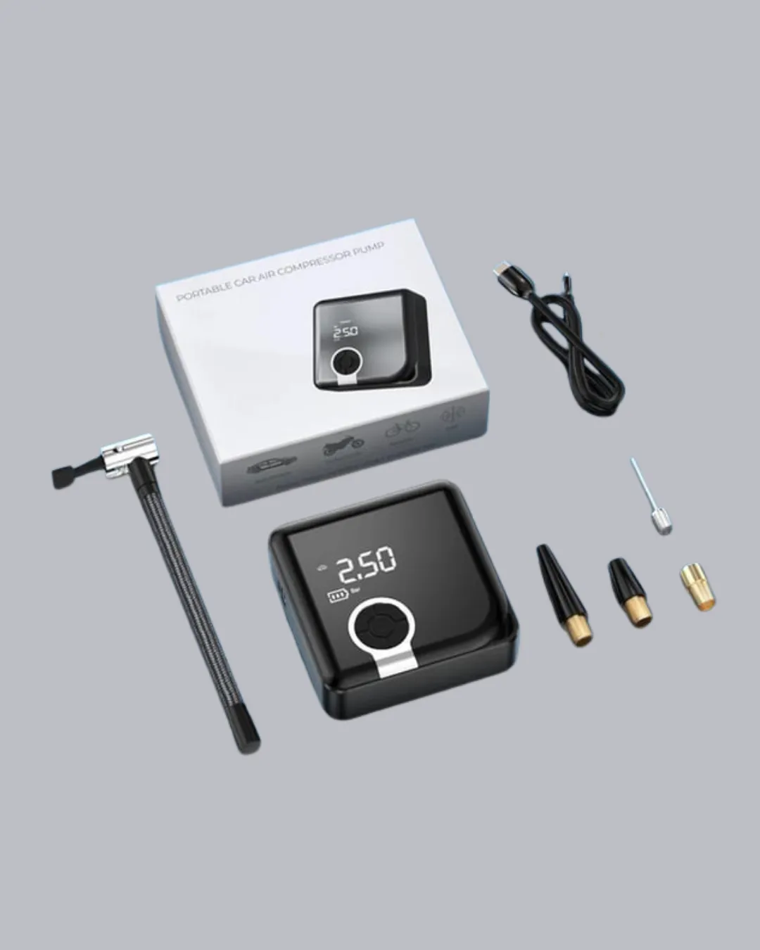 Type-C Şarj Girişli Taşınabilir Elektrikli Hava Pompası