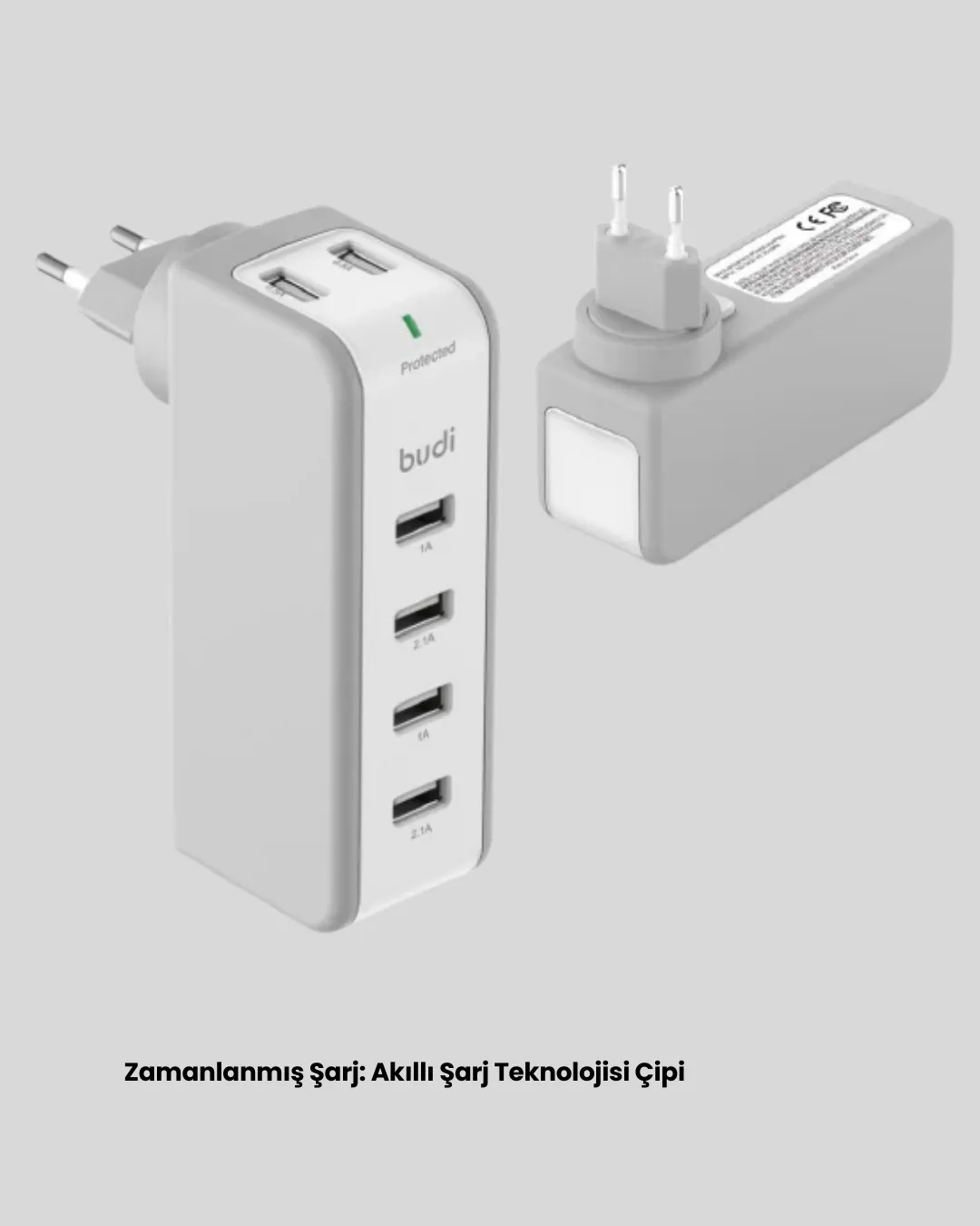 30W Type C Şarj Cihazı Zamanlayıcılı Çok Portlu Tasarım