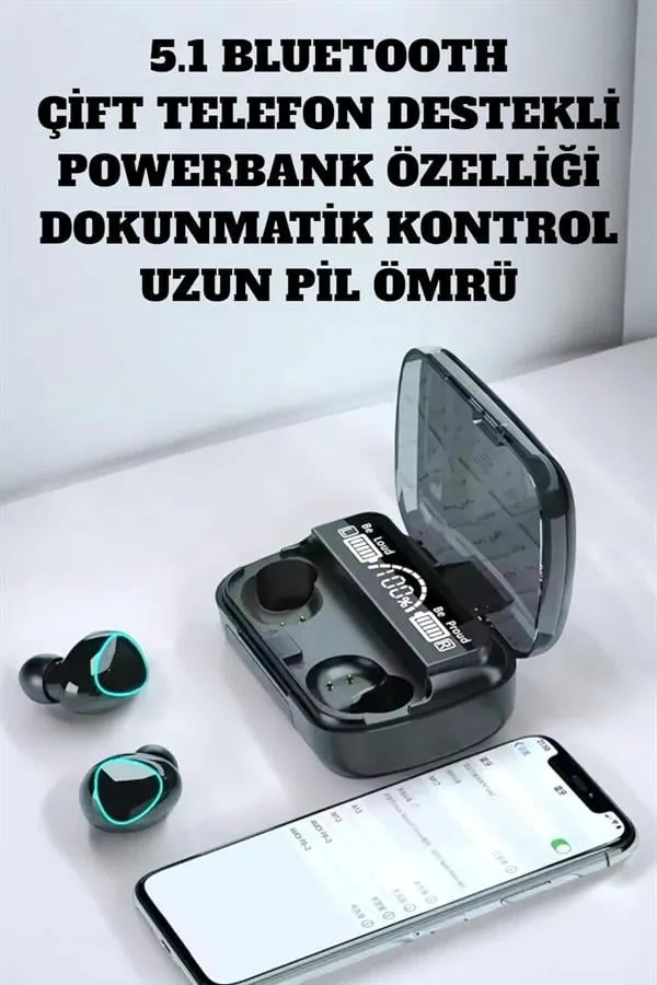 Extra Bass ve HD Ses ile Üstün Bluetooth 5.3 Kablosuz Kulaklık