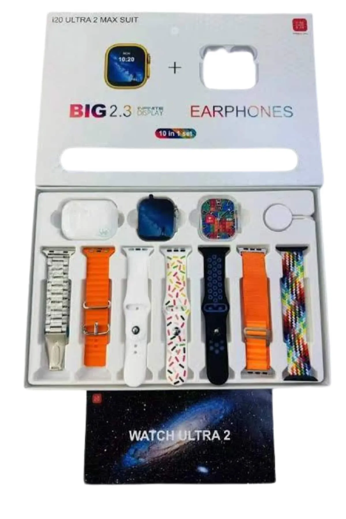 Akıllı Saat ve Air Pro Kulaklık 7 Kordonlu Çok Fonksiyonlu İkili Set