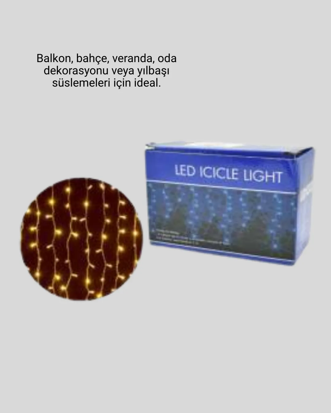 4 Metre Şelale Led Işık Perdesi Dekoratif