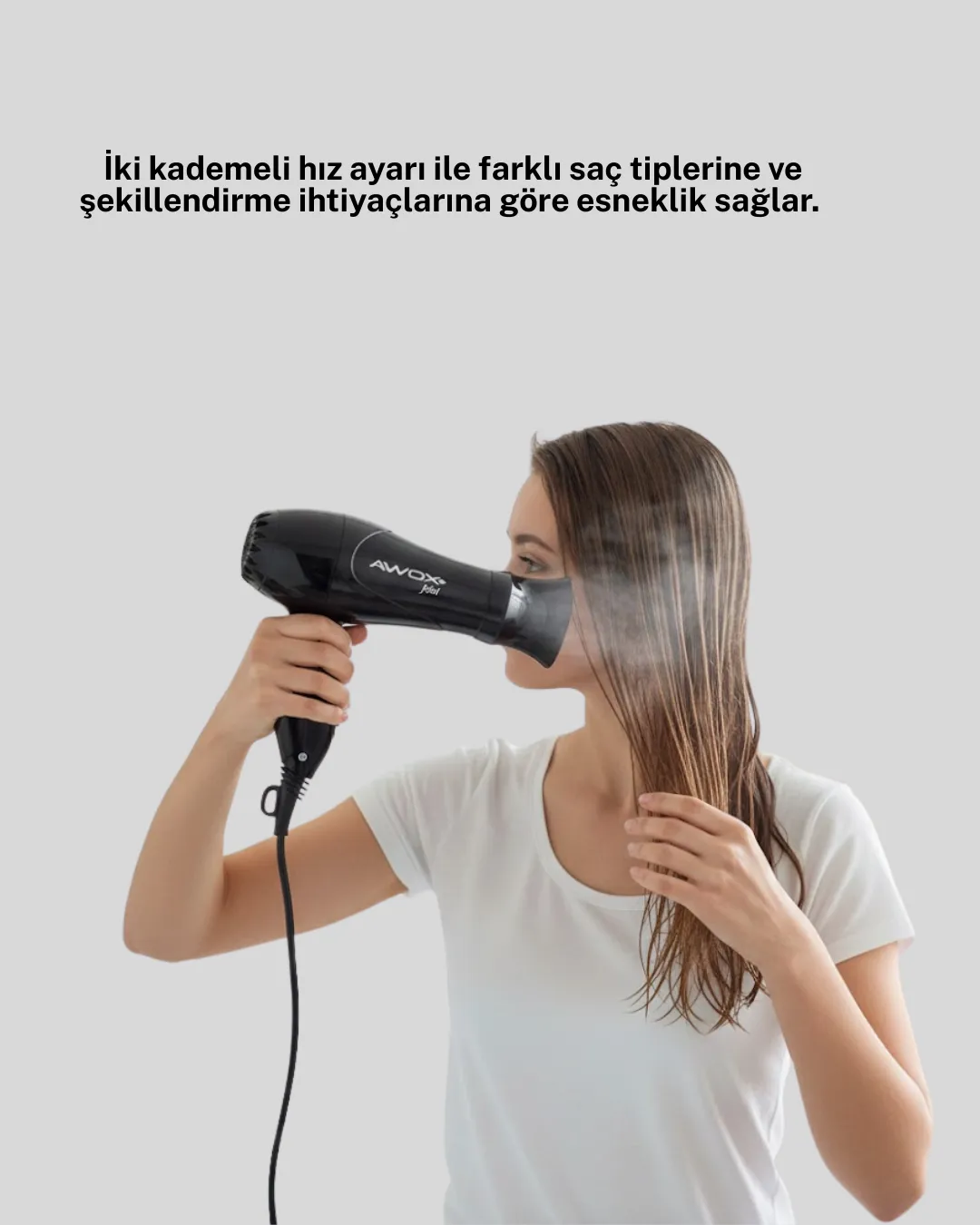 Kompakt Katlanabilir Saç Kurutma Makinesi Ev ve Seyahat Uyumlu