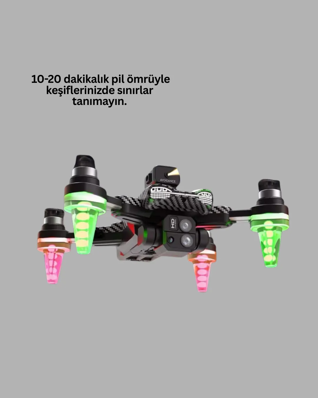 Katlanabilir Drone 1080P Kamera 0-100m Uçuş Mesafeli