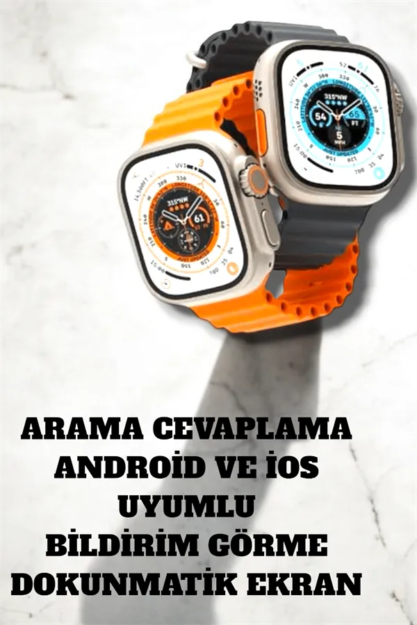 Uyku ve Nabız Takipli, Wireless Şarjlı Akıllı Saat Android ve iOS Uyumlu