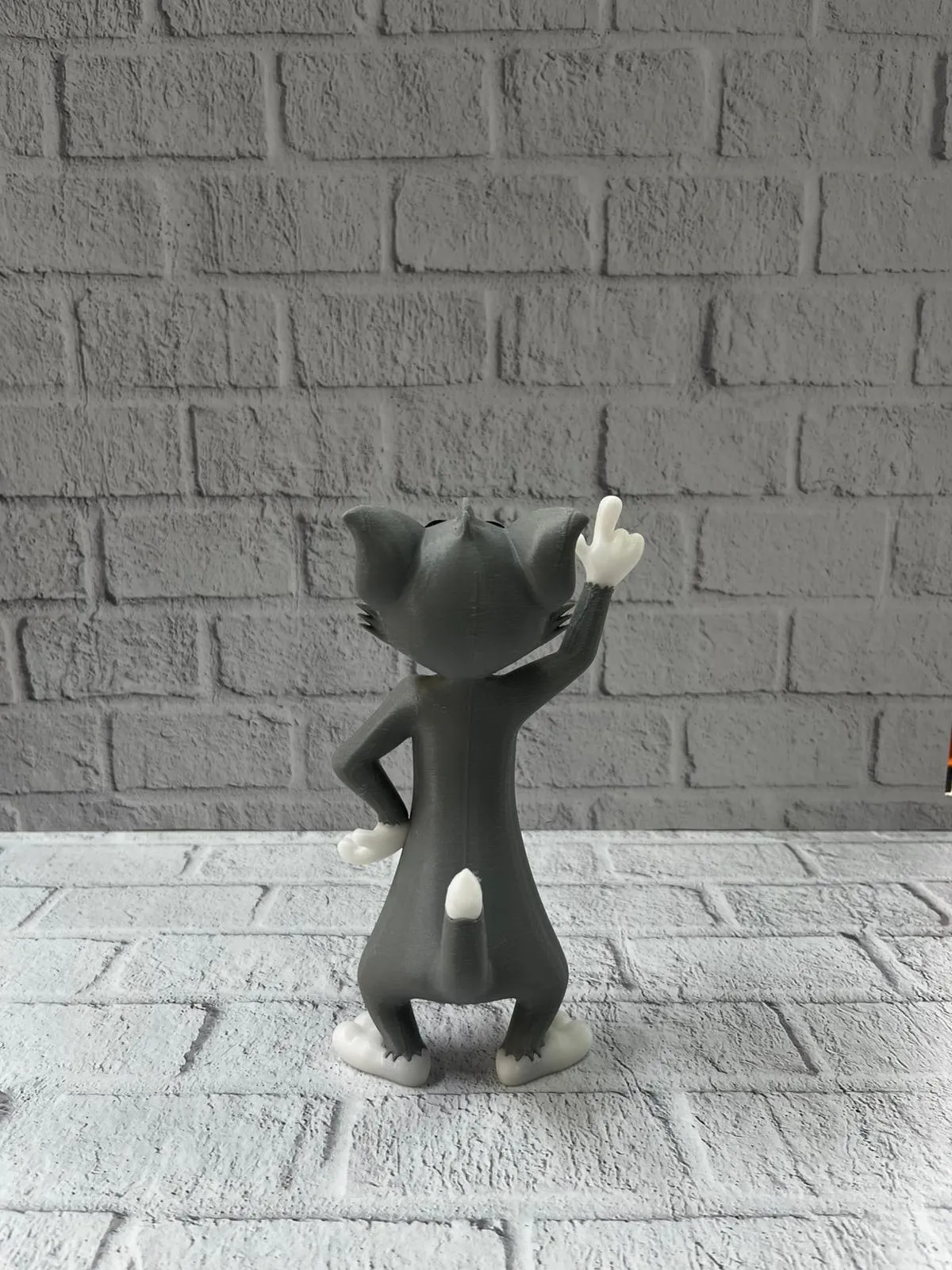 Tom Kedi Biblo 22 cm Hediyelik Dekoratif Ev Ofis Aksesuarı