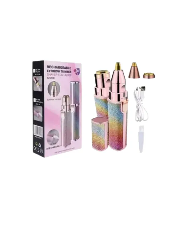 Paslanmaz Çelik Bıçaklı USB Epilatör – Kaş, Üst Dudak ve Çene Tüy Temizleyici