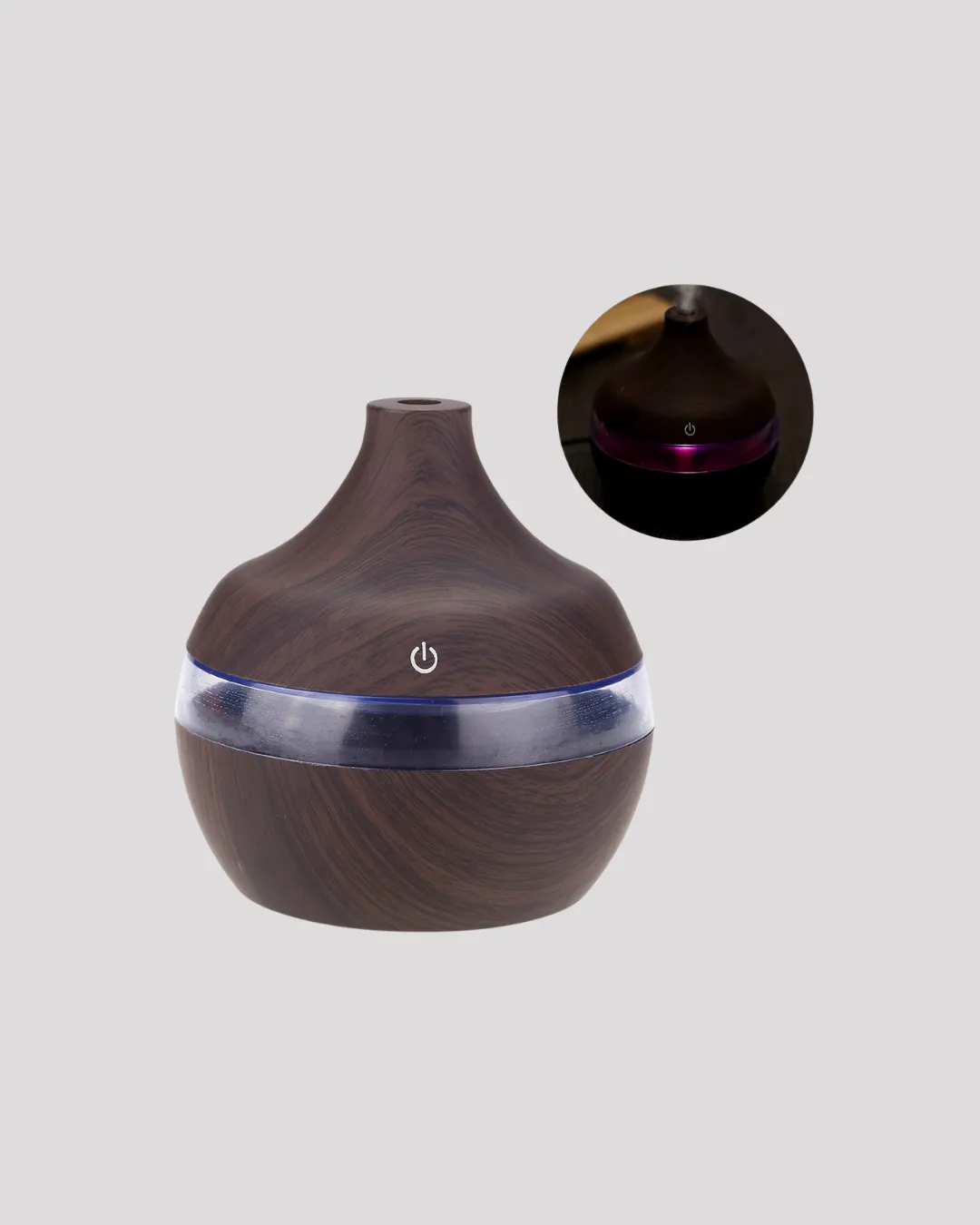 Aromaterapi Uyumlu 300 ml LED Işıklı Oda Kokusu Difüzörü