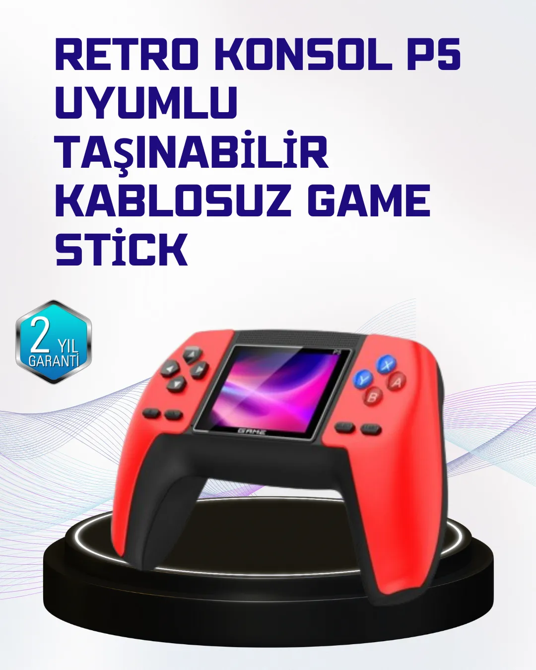P5 Retro Oyun Konsolu | Ergonomik Tasarım, Taşınabilir