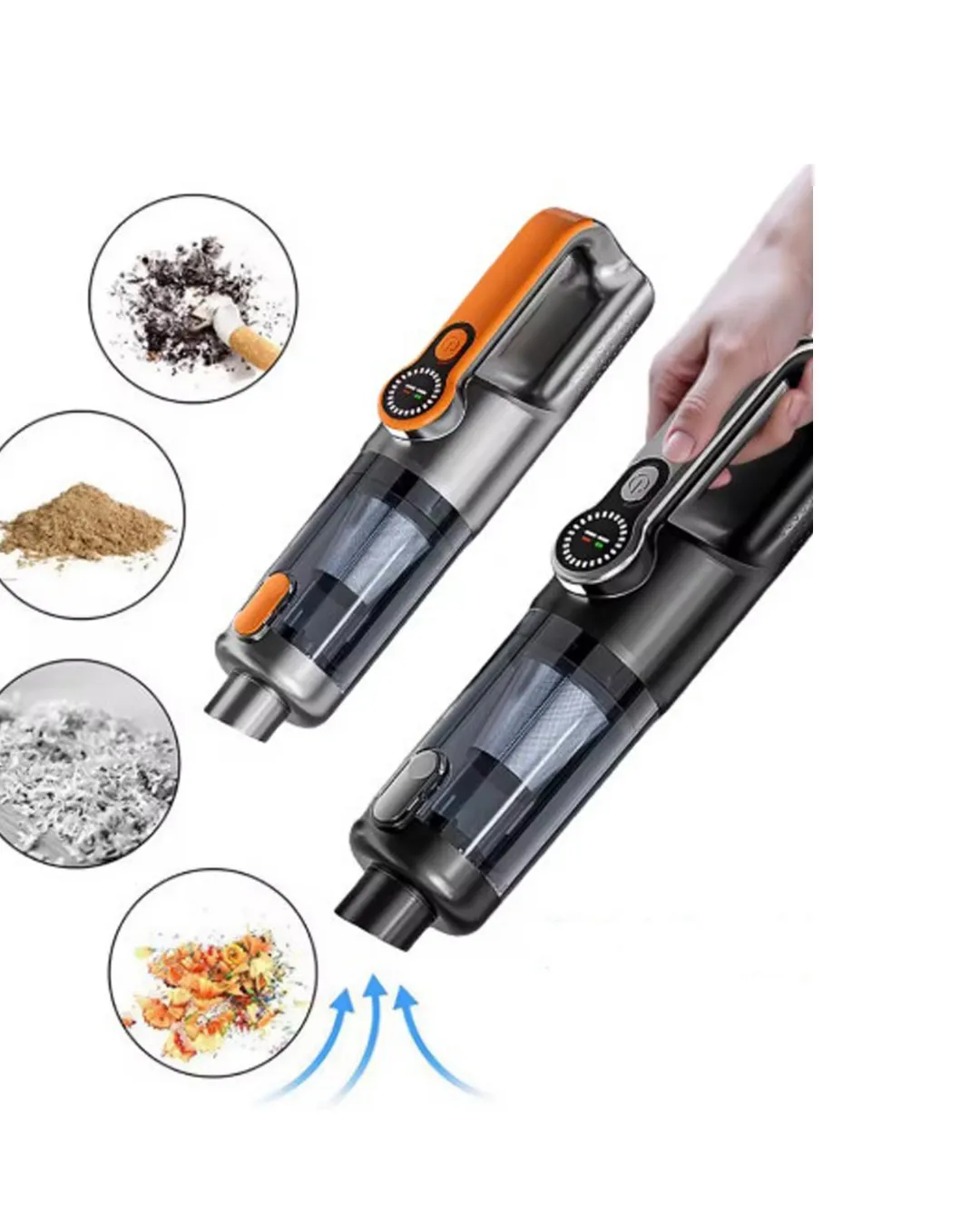 Type C Şarjlı Kablosuz El Süpürgesi Hafif ve Taşınabilir