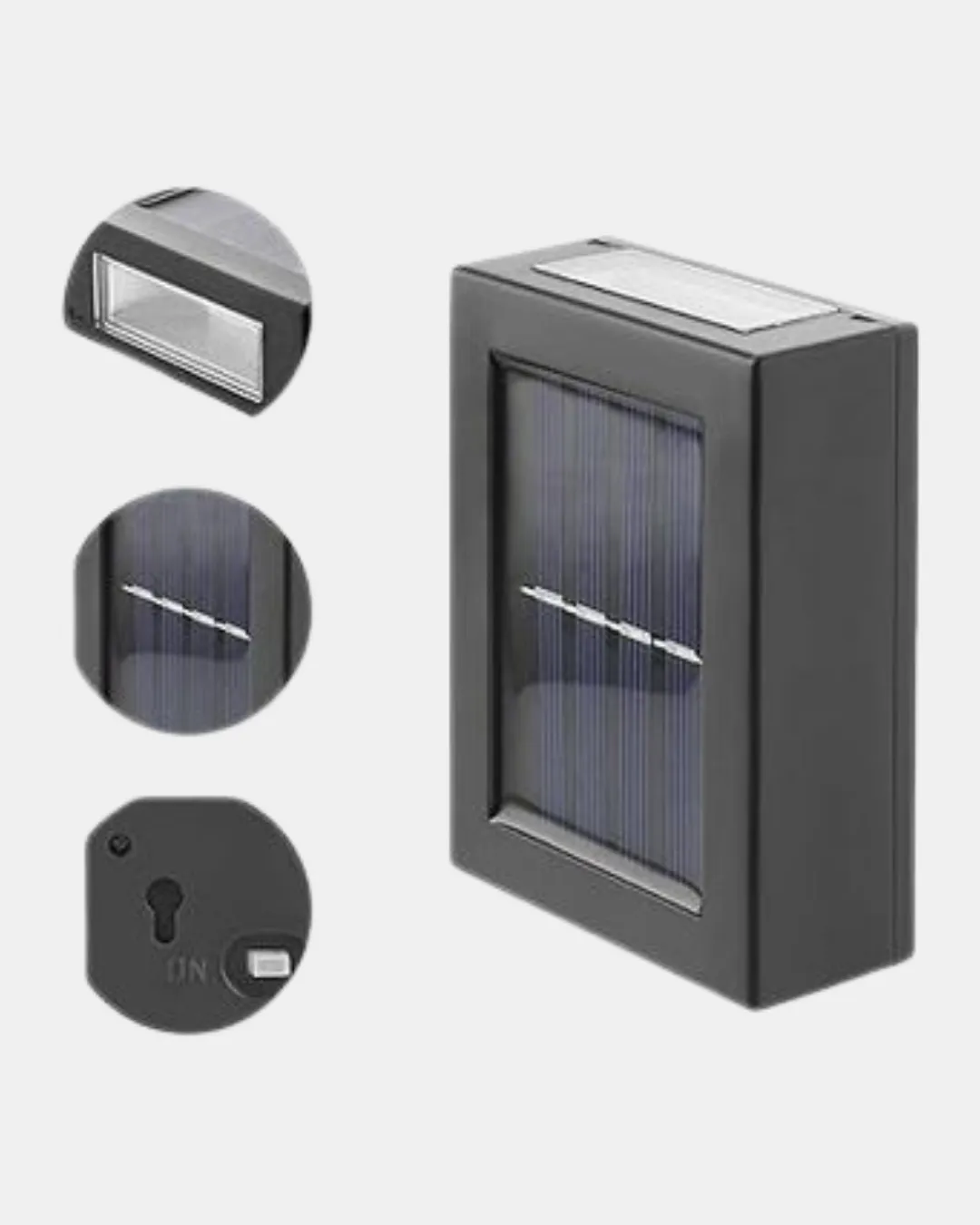 Solar Dış Mekan Aplik Su Geçirmez Dayanıklı LED Aydınlatmalı