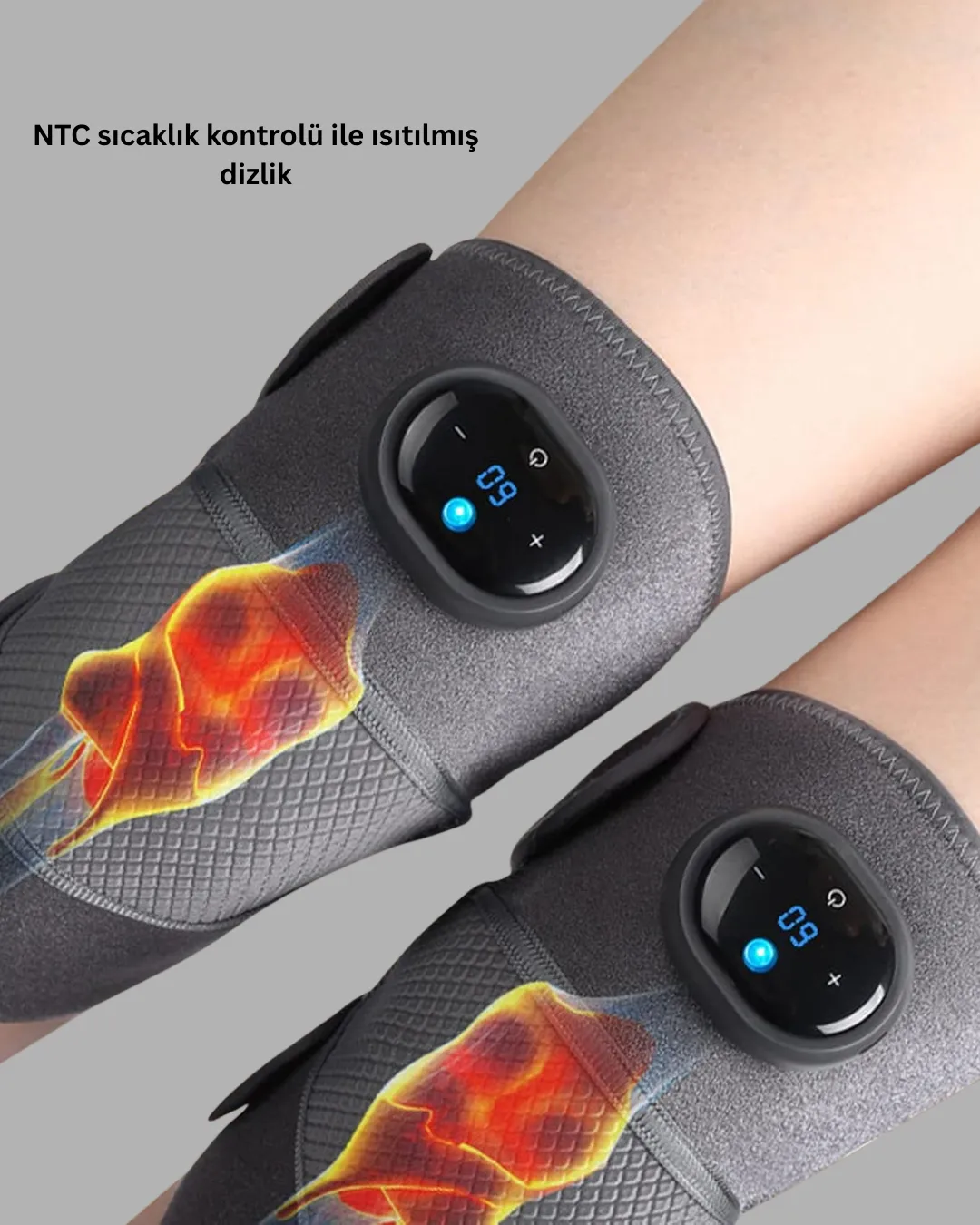 NTC Isı Kontrollü Diz Masaj Aleti Titreşim ve Isı Terapisi