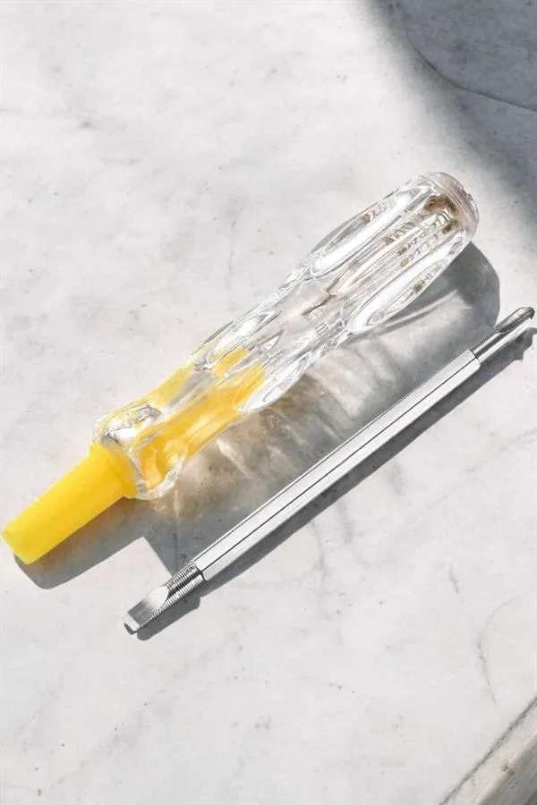 Test Cihazı Kontrol Kalemi Çift Başlıklı Şeffaf Elektrik Testi