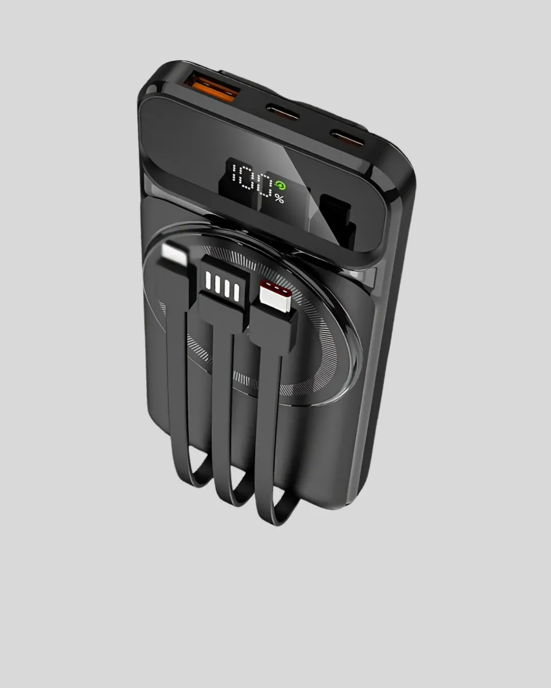 10000 mAh Kablosuz Hızlı Şarj Destekli Powerbank – 15W, PD20W, Type-C Girişli