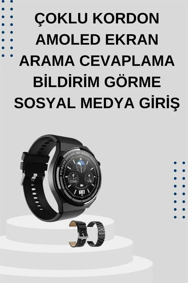 Yeni Nesil Sesli Görüşme Akıllı Saat ve Powerbank Çoklu Şarj Girişli Bluetooth Kulaklık Nabız Ölçer