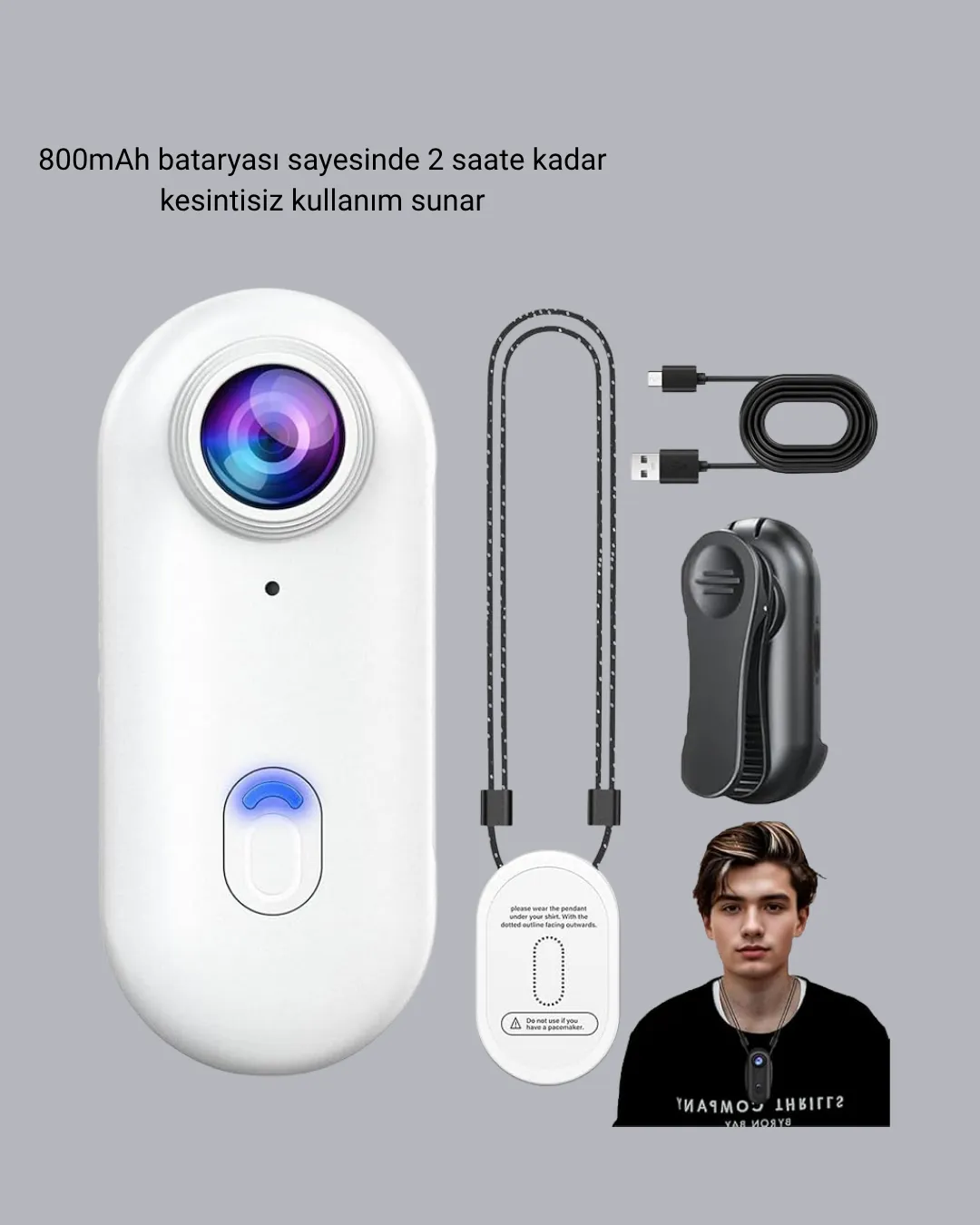 1080P Full HD Spor Kamerası 360° Klips ve WiFi Özellikli