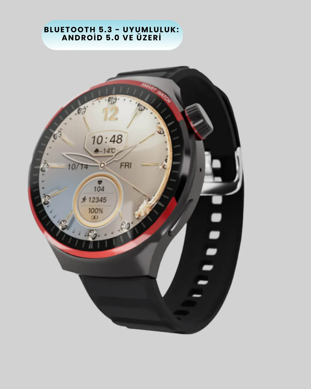Bluetooth Arama Özellikli Akıllı Saat Suya Dayanıklı