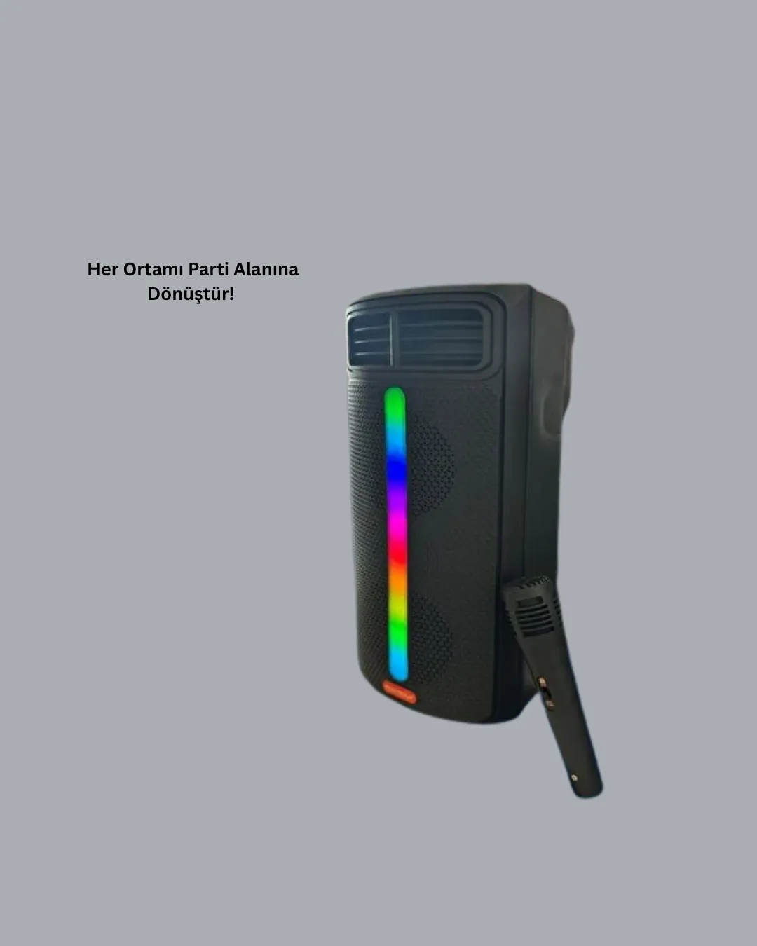 Kablosuz RGB Işıklı Bluetooth Hoparlör | Ev, Parti ve Açık Hava Kullanımı