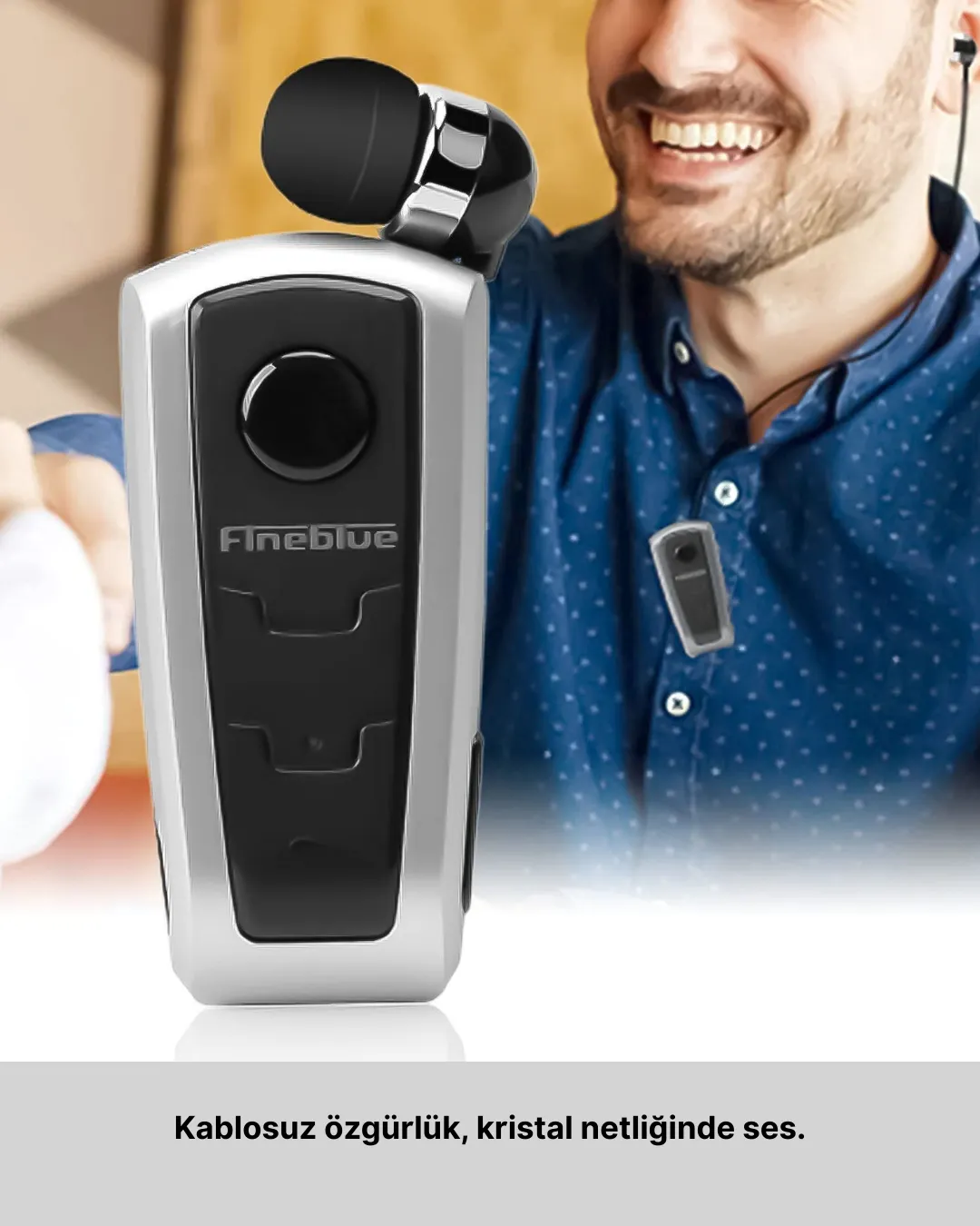 Fineblue F910 Bluetooth Kulaklık Gürültü Azaltma Titreşimli Tasarım