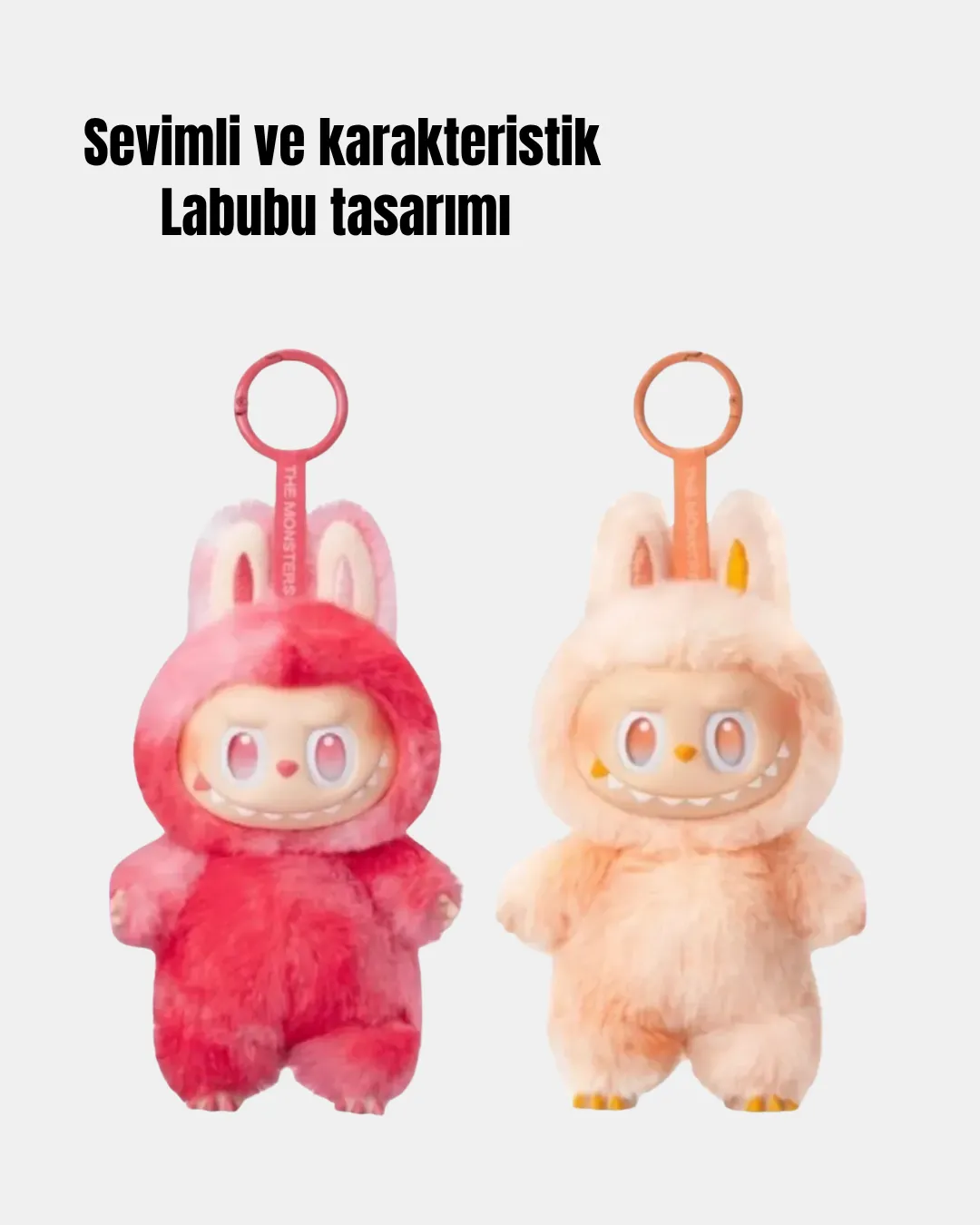Yumuşak Kumaşlı 20 cm Labubu Peluş – 3 Yaş Üzeri Uygun