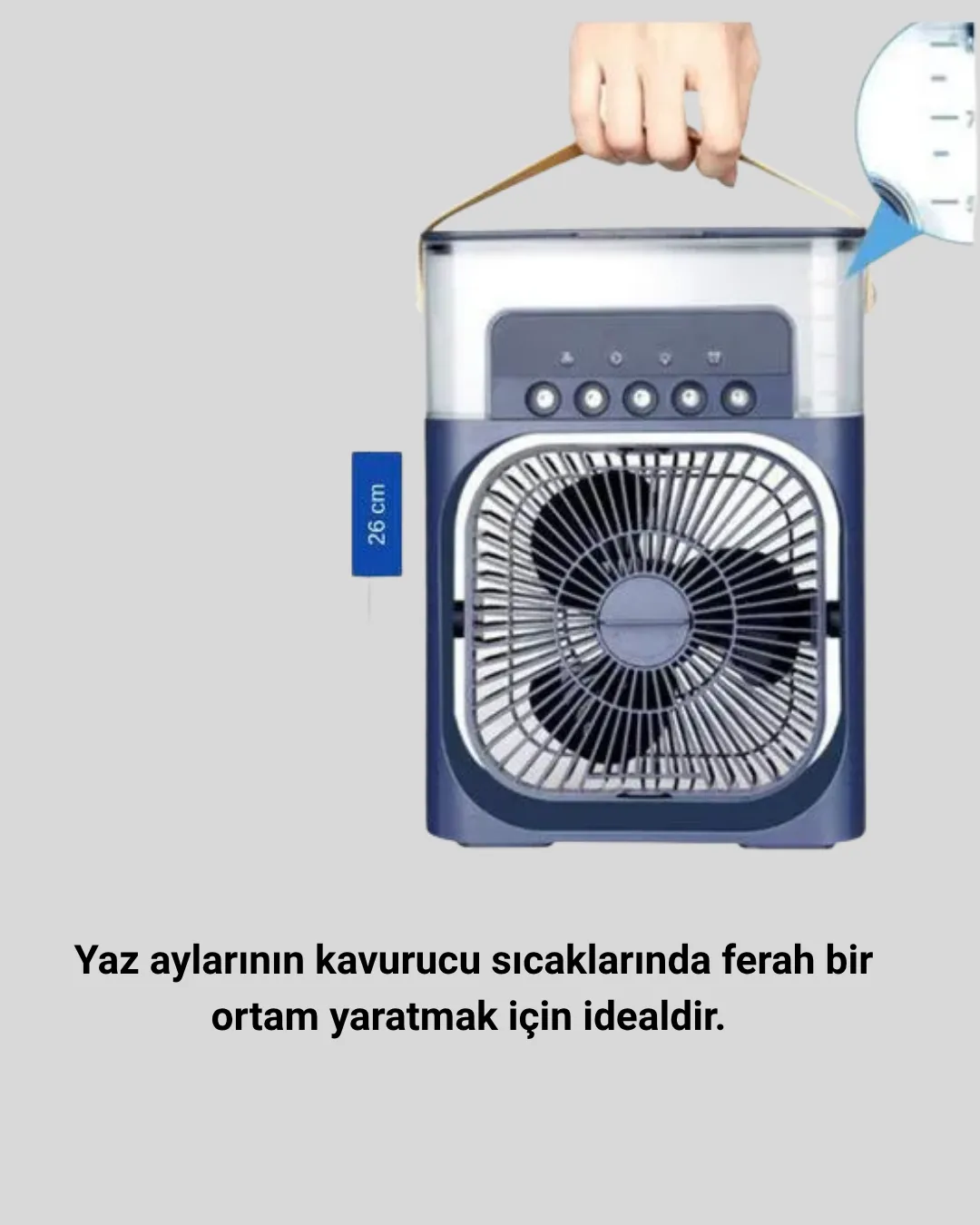 Turbo Fan Teknolojili Sessiz ve Güçlü Soğutma Masası Vantilatör