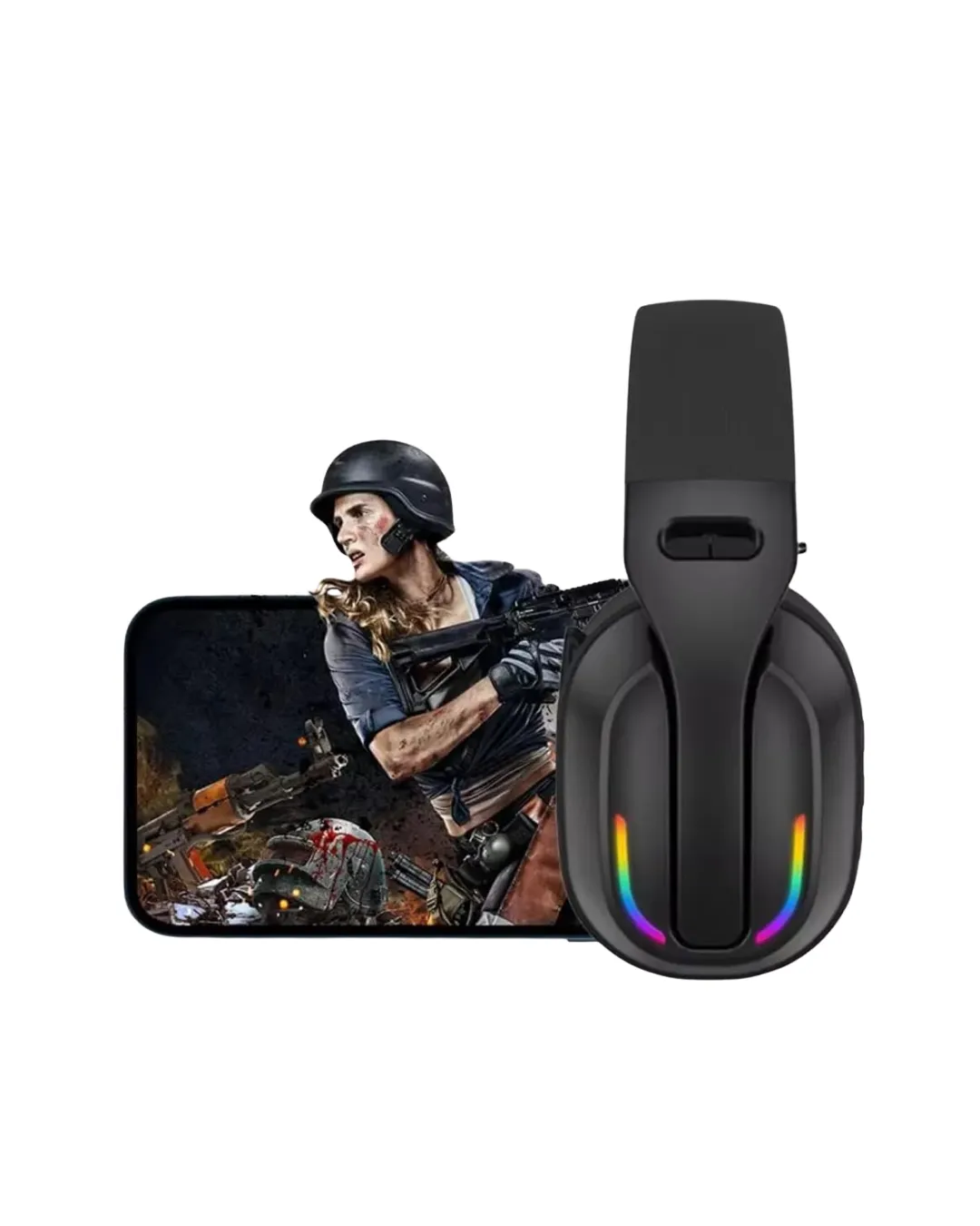 Kablosuz Oyuncu Kulaklığı RGB Aydınlatmalı Bluetooth Mikrofonlu Gaming Headset