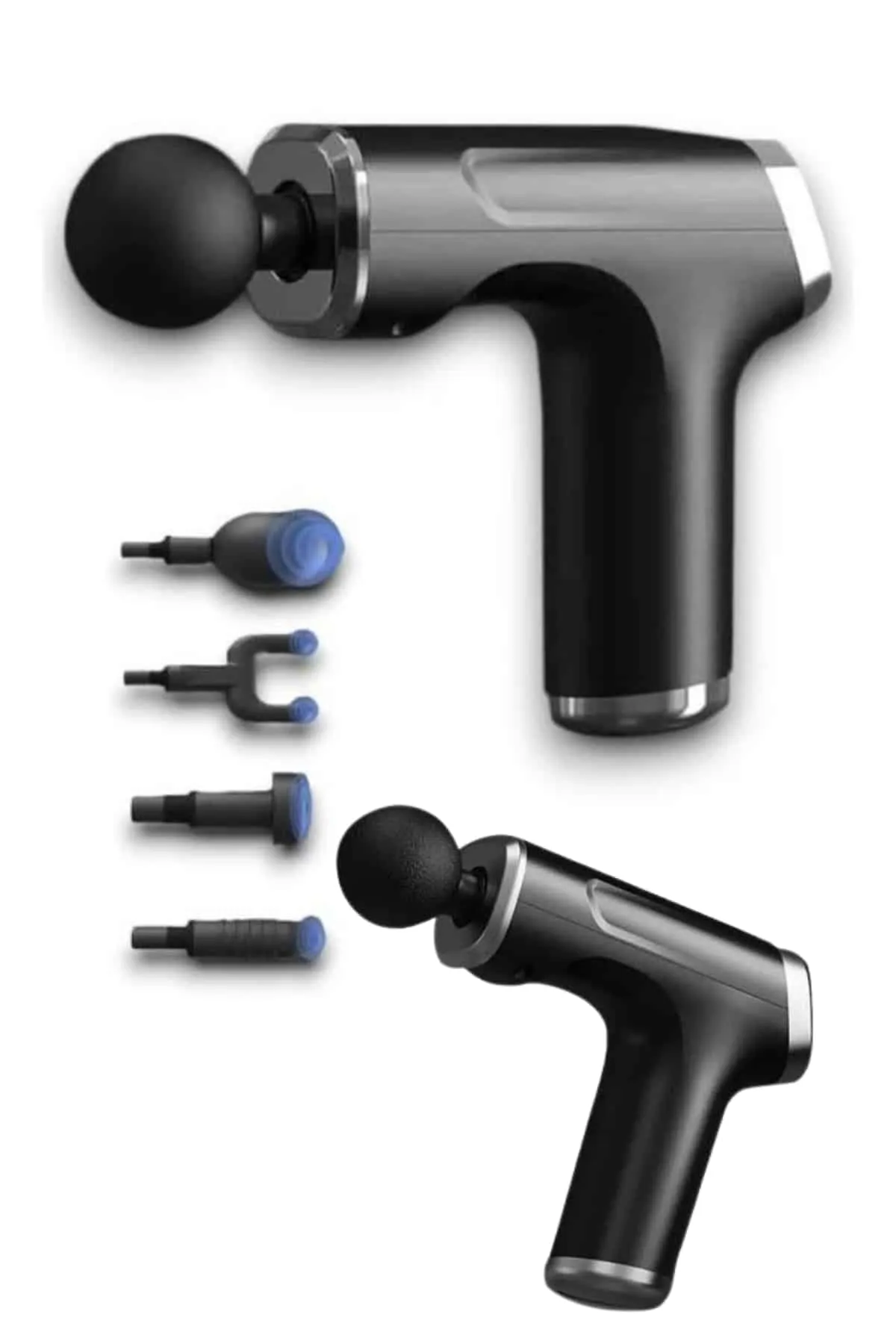 Profesyonel Masaj Tabancası Sporcu Masaj Aleti 4 Başlıklı Şarjlı Titreşimli