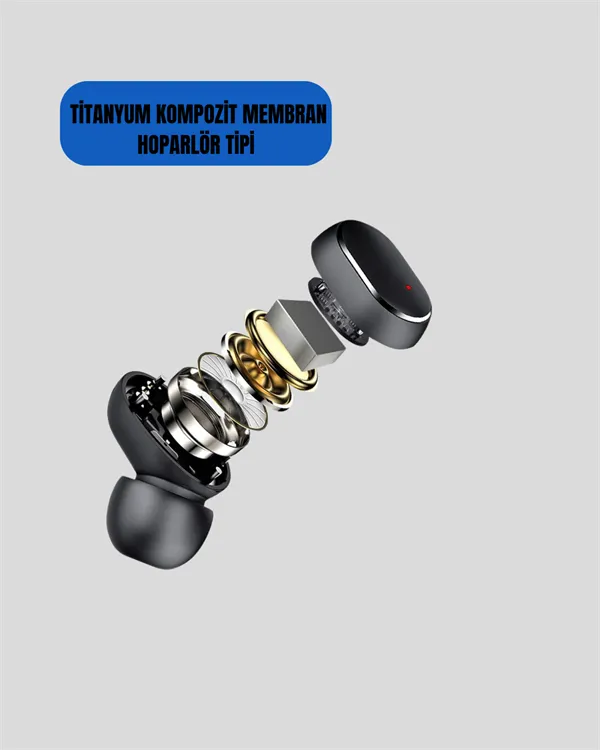 TWS Bluetooth Kulaklık Kulak İçi Kablosuz Dijital Göstergeli Çağrı Cevaplayabilen