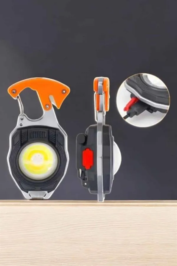 yeni nesil Kamp Feneri Çok Fonksiyonlu Fener Anahtarlık Usb Çakmaklı Cam Kırıcı Kemer Kesici Açacak